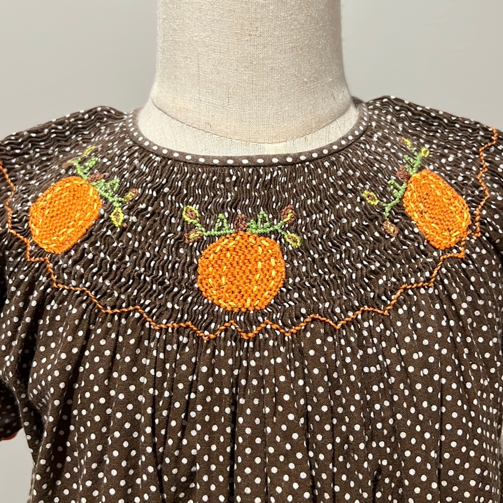 Fall smocked dress